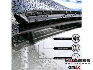 Alfa Romeo Stelvio Windshield Wipers - Front+Rear Set - Premium (2017-2025)